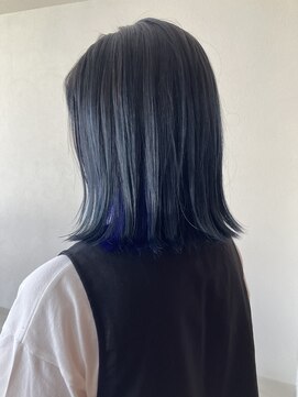 ヘアースペースブルーム プリュス 石橋店(HAIR SPACE BLOOM plus) 【石橋/ハイライトカラー】デザインカラー白髪ぼかしハイライト