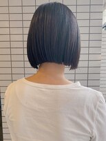 モリオ フロム ロンドン 大宮2号店(morio from London)&nbsp;【なかじま ひびき】黒髪切りっぱなしボブ