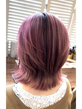 ヘアーアンドメイク グルック(hair&make Gluck) シャドウルーツxピンクモーヴ