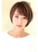 【30代40代50代】トップふんわりひし形ショート　ショートボブ