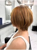 ウルフ/マチルダボブ/ピンクベージュ/インナーグレージュ/東銀座
