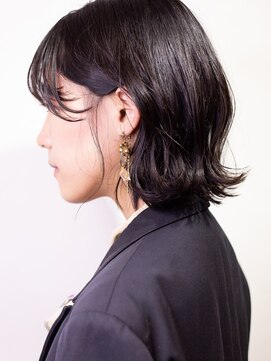 ラキ(laki) 外ハネ/グレージュカラー/シースルーバング/laki/美容院/八丁掘