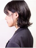 外ハネ/グレージュカラー/シースルーバング/laki/美容院/八丁掘