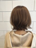 イッヒ 茅ヶ崎(IHHI)&nbsp;レイヤーボブピンクベージュ（茅ヶ崎/ハイライト/ケアブリーチ)