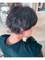 アトリエ エス atelier es HAIRDESIGN&nbsp;黒髪パーマ/ふんわりショート/ショートヘア/ニュアンスパーマ