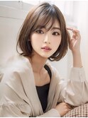 大人ゆるふわボブ