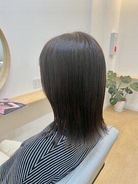 スーズ(soothe) 30代　ぱつっとミディアムストレート　　放出#徳庵#高井田