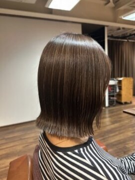 ランソ 新宿(RUNSO) くびれヘア×アプリコットオレンジ×夏×ハイライトカラー