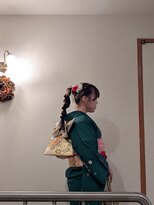 ナンバーエイト(number eight)&nbsp;成人式卒業式二次会ヘアセット◎ルーズ編み下ろしヘアスタイル