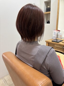 リール ヘアー 箱崎店(rire hair) シルバーベージュのイヤリングカラー