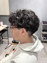 エアー(AIR) センターパート・ミックスパーマ《蒲田AIR桑沢》20代30代40代