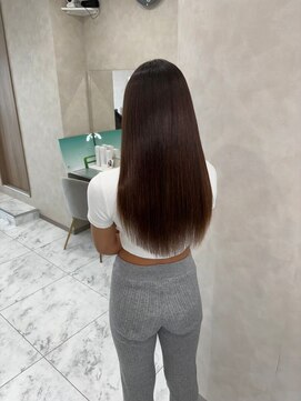 キング(K!ng) 縮毛矯正髪質改善ハイライトレイヤーカット枚方美容室エクステ