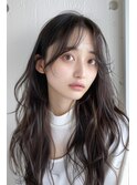 ロング/センターパート/レイヤー/【lana hair新宿】