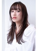 ロングレイヤー/20代30代大人かわいい/顔周りレイヤー