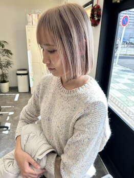 ヘアーテラスエム 奈良店(hair terrace M)の写真/【ブリーチ1回+全体カラー￥11700】大人女性必見*透明感溢れるスタイルが大好評◎ワンランク上のお洒落を。