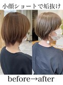 似合わせカット30代40代50代ショートボブくびれレイヤーカット