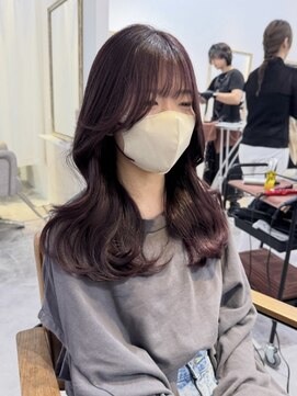 フランチェスカドット(francesca.) ブリーチなしで叶うラベンダーベージュ　ruki