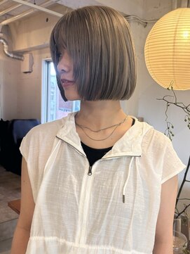 ライン(LINE) ハイトーンボブ/レイヤーボブ/ボブ/ケアブリーチ