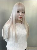 くびれヘア/アプリコットオレンジ/夏のヘアアレンジ/梅田