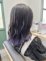 ローリーポーリークラウン(Roly Poly Clown)&nbsp;ラベンダーカラー/裾カラー/グラデーションカラー ＊ 20代30代