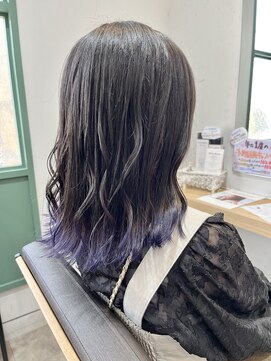 ローリーポーリークラウン(Roly Poly Clown) ラベンダーカラー/裾カラー/グラデーションカラー * 20代30代