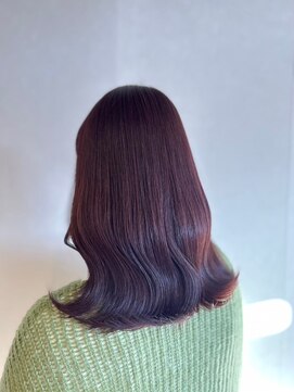 リム(Limb) 【韓国ヘア】くびれミディ　暖色　レッドブラウン