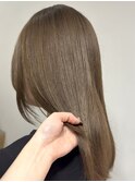 【YOKE】ブリーチなしヘーゼルベージュオリーブダブルカラー
