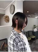 大人可愛い◎顎ライン切りっぱなしボブ
