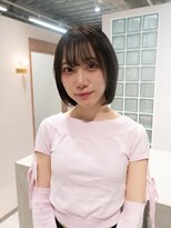 エン 栄店(enne)&nbsp;ココアベージュ/クラゲヘアー/ボブレイヤー/小顔/ミニマルボブ