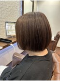 ツンツンになんかさせない！髪質改善ストレートで自然な艶髪ボブ
