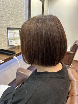 ヘアー サロン アットシュシュ(Hair Salon At'shushu) ツンツンになんかさせない！髪質改善ストレートで自然な艶髪ボブ