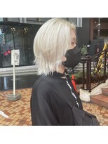 インク 渋谷(INK.)&nbsp;ホワイト×センターパート