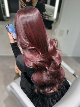 艶髪ワインレッド