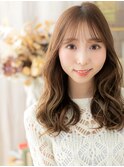 ベージュカラー外国人風エアウェーブパーマc7上尾20代30代40代