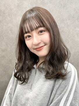 アリアツイン バイ エクラート 池袋西口店(ARiA TWiN by ECLART) ココアブラウン×シースルーバング 髪質改善 イルミナカラー