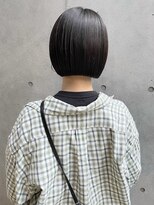エッセンス(THE ESSENCE)&nbsp;mini bob切りっぱなしボブエアリーロング美髪ピンクブラウン