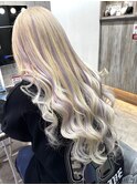 ホワイトブロンド×パープル