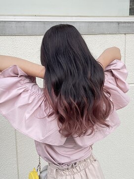 アロハナ 津店(ALOHANA) パツッとしないグラデーション/ピンクベージュ/ケアブリーチ