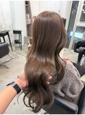 池袋　髪質改善　ミルクティーベージュ　ニュアンスカラー
