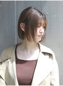 顔周りデザインボブ