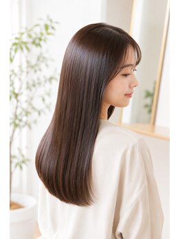 ハピア(HAPPIA)の写真/梅雨前に◎湿気で広がる髪を自然な艶ストレートへ