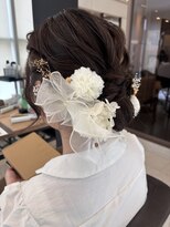 ユニックス アリオ亀有店(UNIX)&nbsp;【レイヤーでも可愛い】ふわふわシニヨンヘアアレンジ