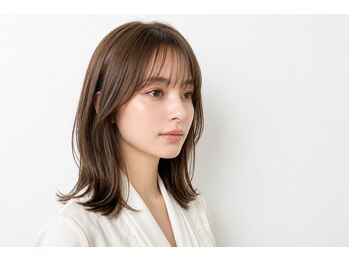 バーシャミ 博多(Baciami)の写真/ダメージケアをベースとした透明感カラー、ケアブリーチ,顔回りのインナーカラーはBaciamiにお任せ