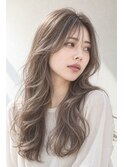 透明感ミルクティーグレージュ×レイヤーロング