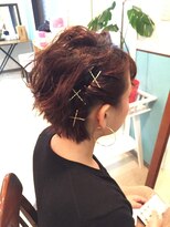 ロカット サロン(Roquat Salon)&nbsp;なみウェーブショートアレンジ★【ヘアセット　立川/立川南口】