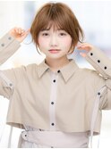 ひし形ショートボブ×前髪あり×ボブカット　20代30代40代　s05