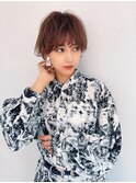 ふわっとパーマショートカット