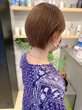 ホーム(HOME) 【HOME 下北沢】ミニボブ×ブラウンシュガーカラー