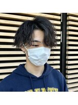 ニアウ 太田店(Niau)&nbsp;センターパートツイストスパイラルパーマ波巻きスパイラルパーマ