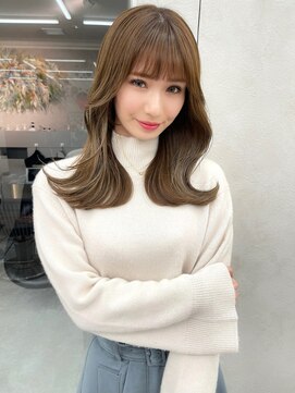 ロンド マーレ 天神大名店(Lond mare) 韓国巻き　くびれ巻き　顔まわりレイヤー　レイヤーカット　前髪